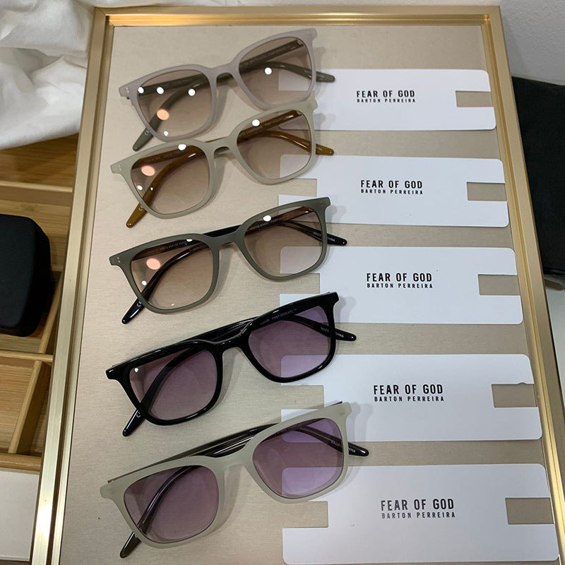 Damen trendige quadratische Sonnenbrille mit polarisierenden Gläsern Brehn