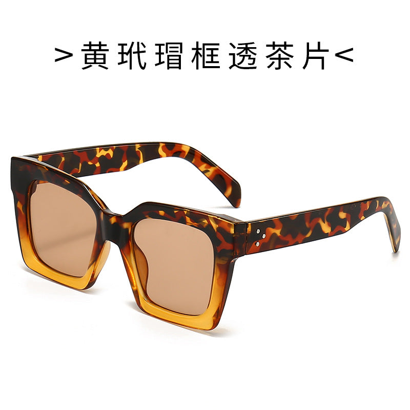 Damen Modische Sonnenbrille im markanten Schildkrötendesign Brehn