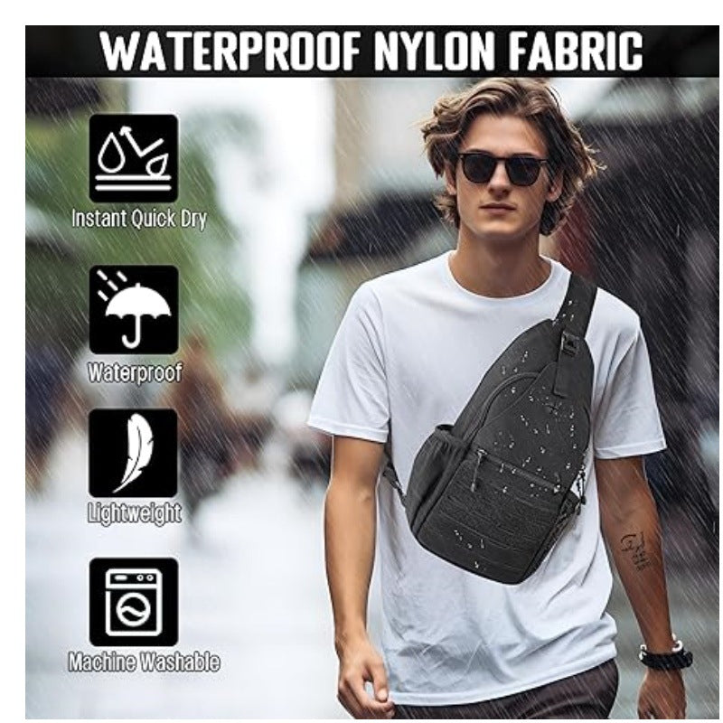 Ergonomischer Sling-Rucksack mit Mehreren Fächern und Praktischen Halterungen Brehn