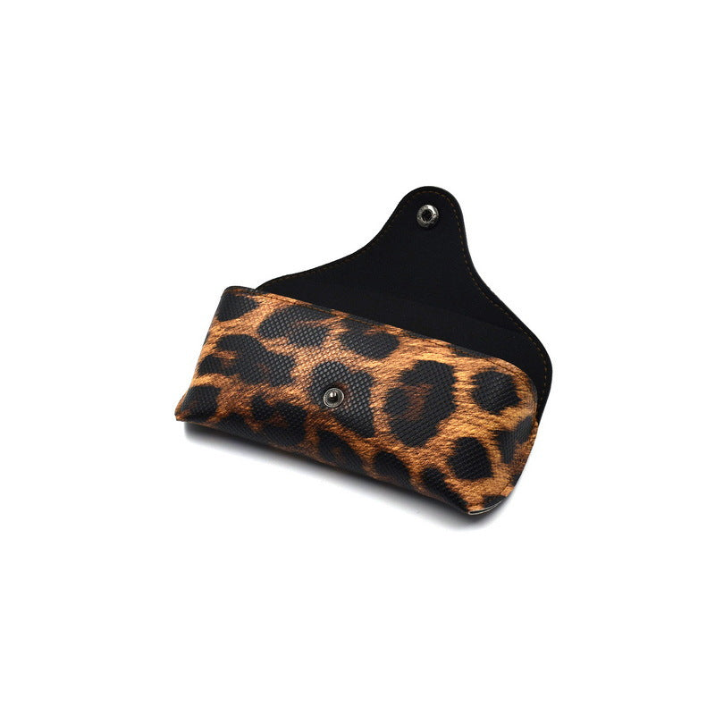 Stylische Leopard Druck Brillenetui Brehn