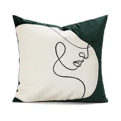 Damen Dekorative Kissenhülle mit modernem Minimalismus und einzigartigem Kunstdesign Brehn