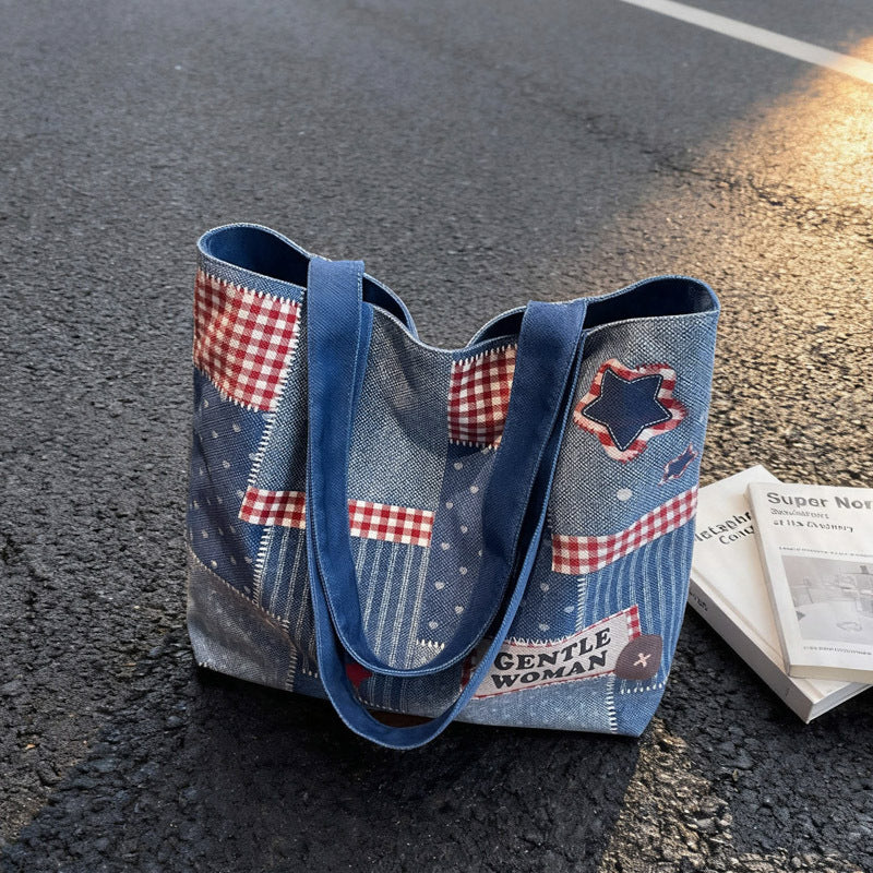 Chic Denim Patchrk Tragetasche Brehn