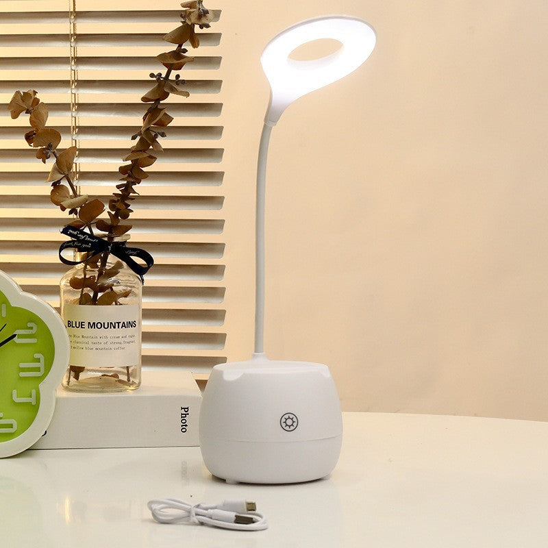 Damen LED Schreibtischlampe mit flexiblem Arm Brehn