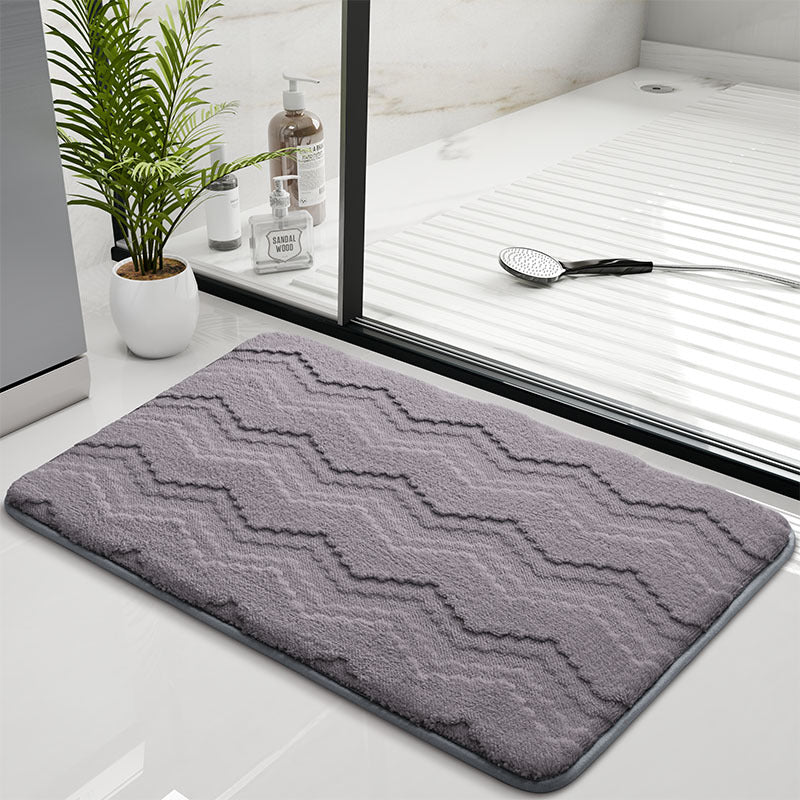 Stylische Chevron-Badmatte Brehn