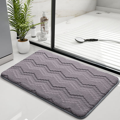 Stylische Chevron-Badmatte Brehn