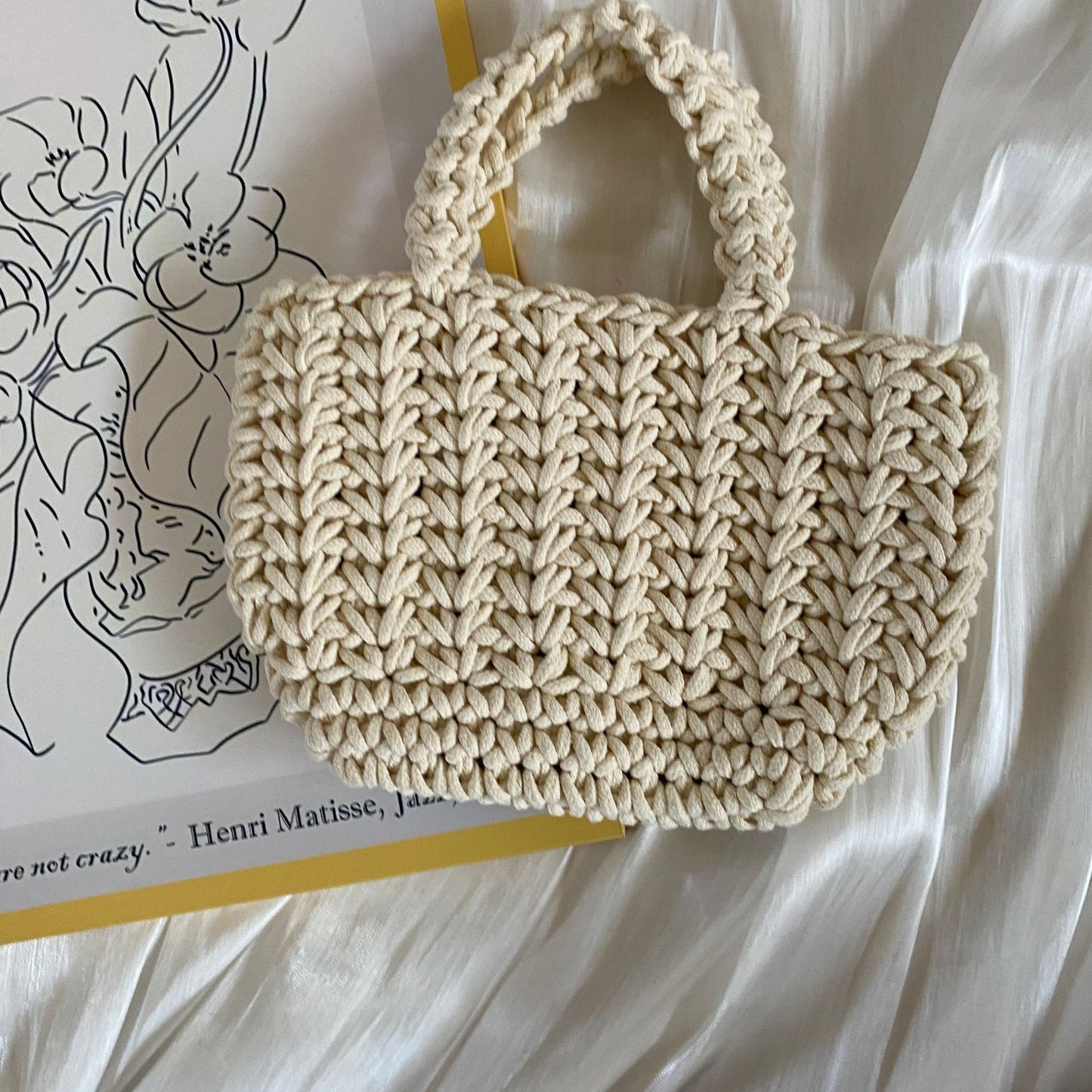 Handgefertigte Häkelhandtasche Brehn