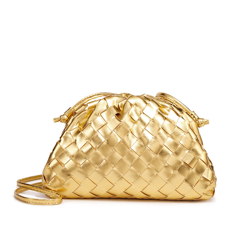 Texturierte Gewebte Handheld Clutch Brehn