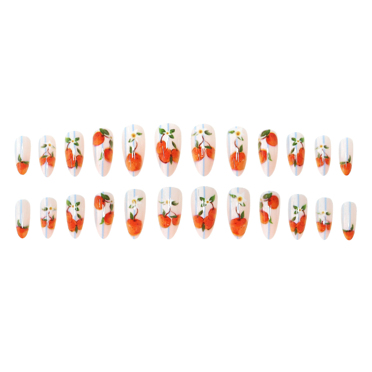 Blumenfrucht-Themen Nagelkunstset