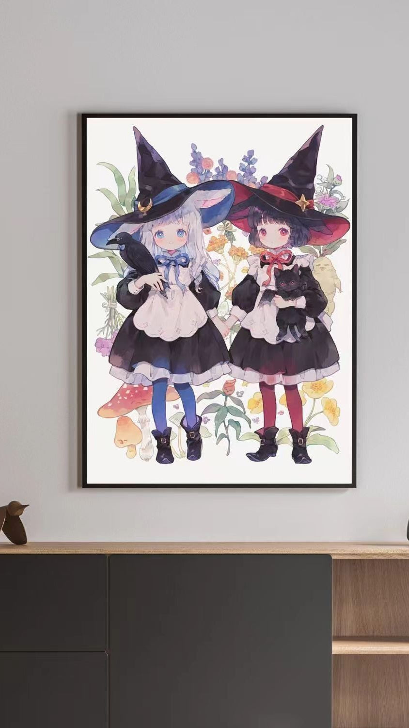 Illustriertes Fantasy-Charakter-Leinwand-Kunstdruck Brehn