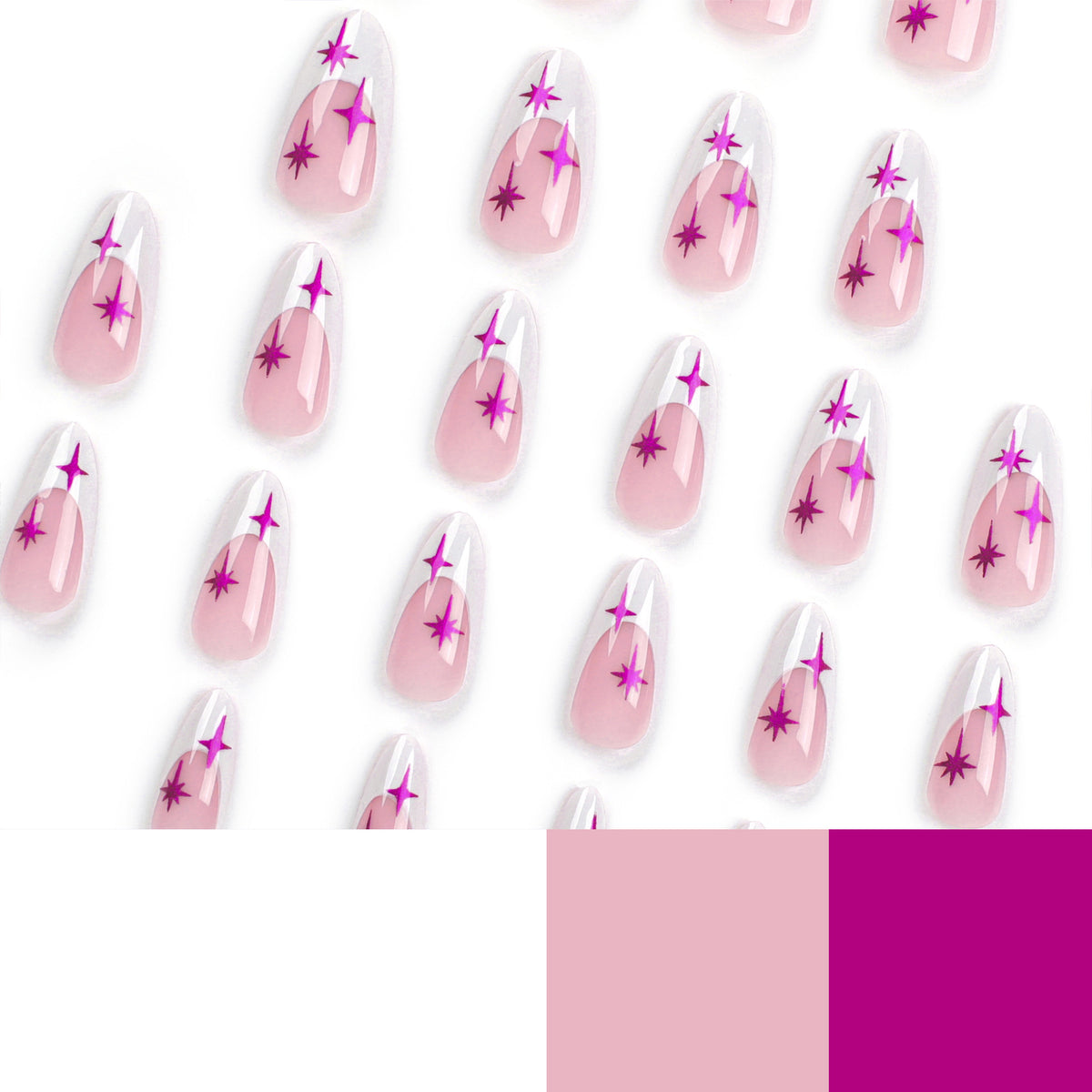 Kunstvolle Stiletto-Nägel mit modernem Design und Glitzerdetails Brehn