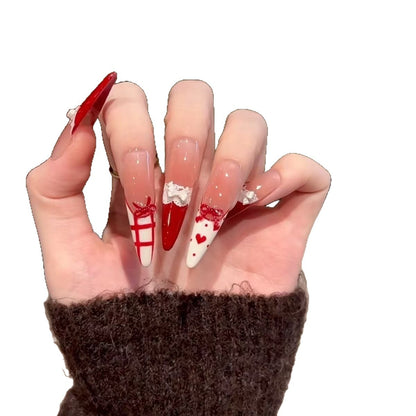 Festliches Press-On Nagelset