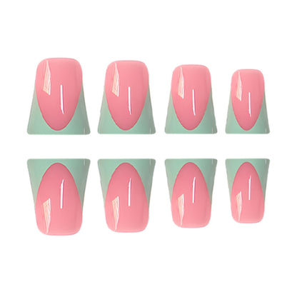 Stylische French Tip Press-On Nägel mit anpassbarem Design Brehn