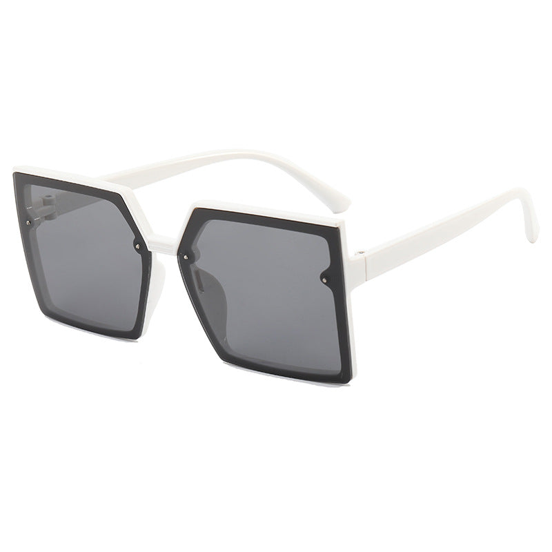 Damen modische Oversized-Sonnenbrille mit geometrischem Design Brehn