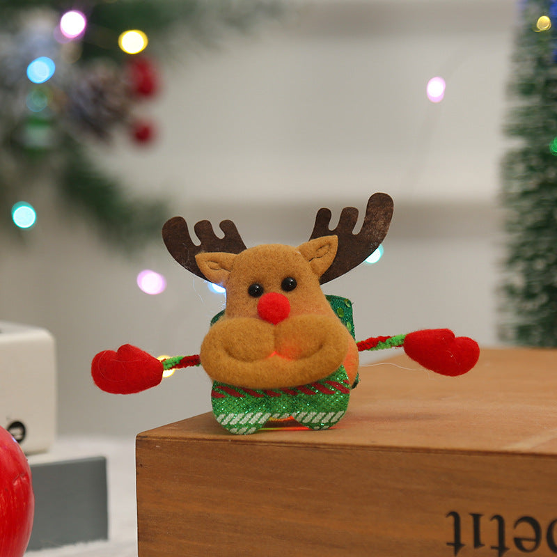 Kreative Weihnachtswristband mit Schneemann-Motiv Brehn