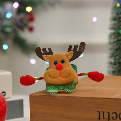 Kreative Weihnachtswristband mit Schneemann-Motiv Brehn