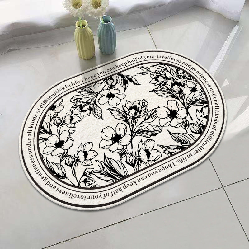 Floral Inspirierendes Willkommenmatte