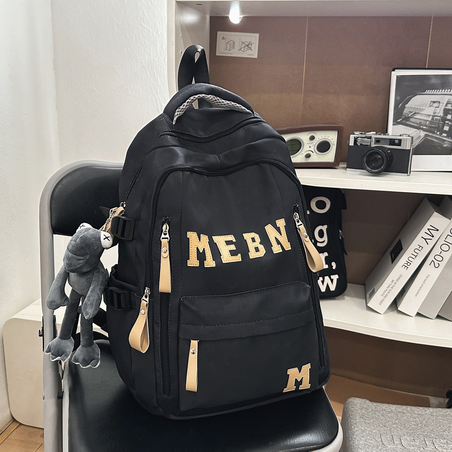 Trendiger Buchstaben-Stickerei Rucksack