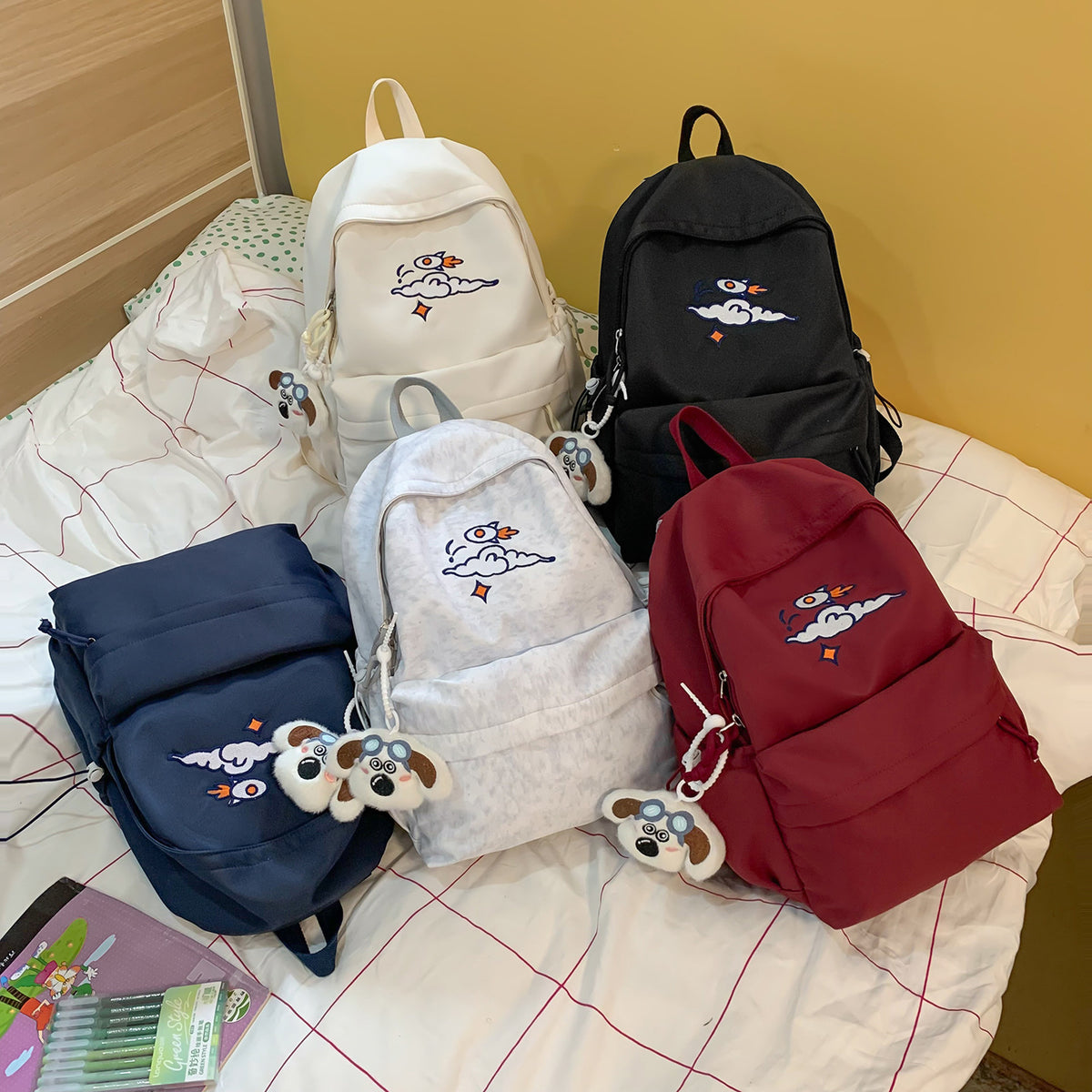 Trendige bestickte Rucksack Brehn