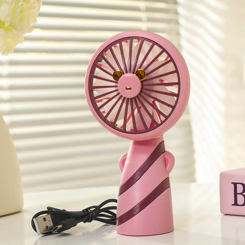 Frauen Tragbarer Mini Handventilator mit USB-Ladefunktion und ergonomischem Design Brehn