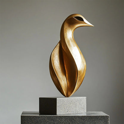 Abstrakte dekorative Vogel Skulptur