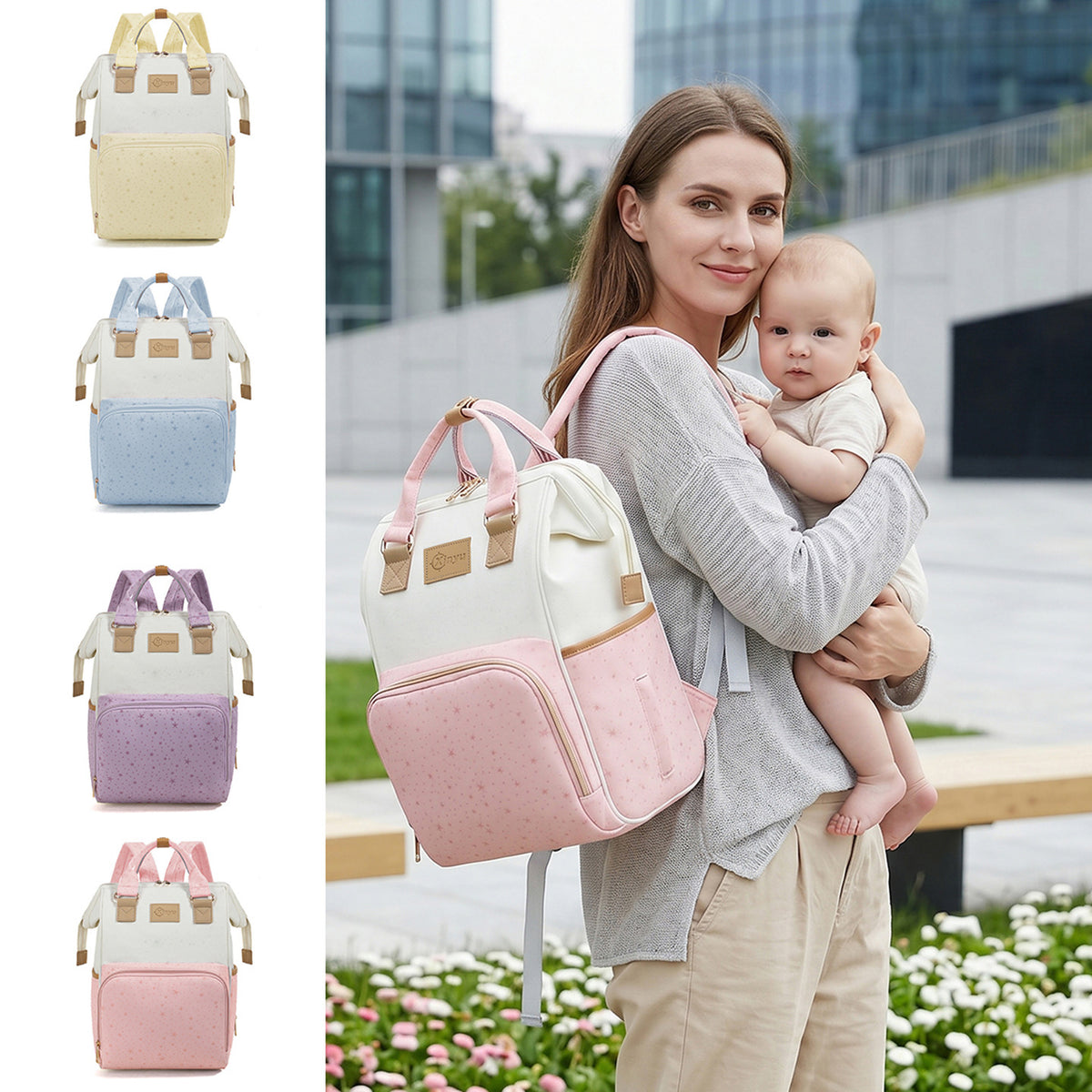 Stylischer Mehrfachfach-Rucksack Brehn