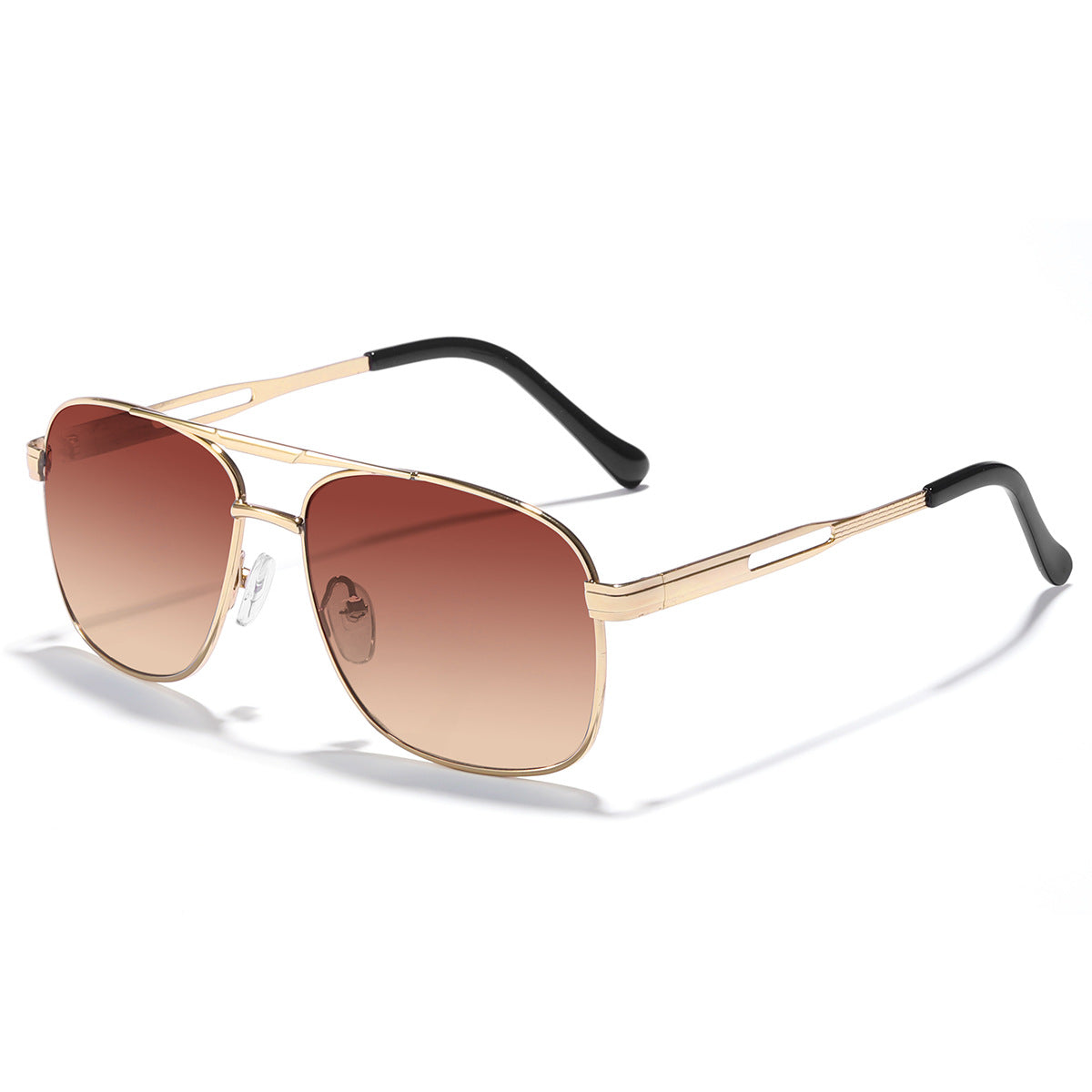 Damen elegante Oversized-Sonnenbrille mit farbverlaufenden Gläsern Brehn