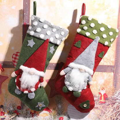 Niedlicher Weihnachtsstrumpf mit Gnom-Motiv Brehn