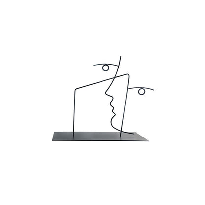 Abstrakte Linienkunst Skulptur