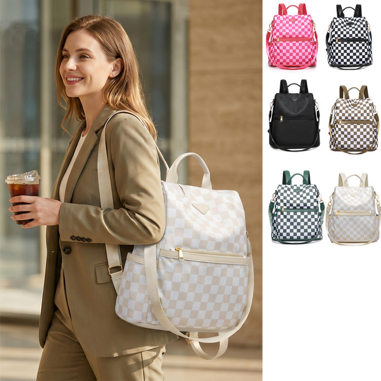 Stylische kariert Rucksack Brehn