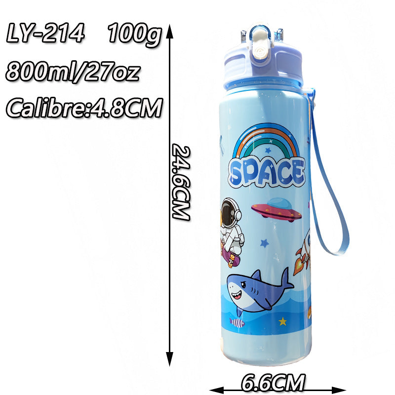 Damen Fantasie Trinkflasche mit praktischem Trageband Brehn