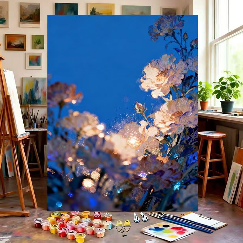 Floral Fantasy Malen nach Zahlen Kunstkit Brehn