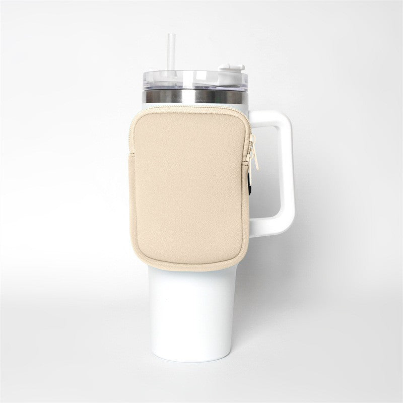 Unisex Getränkehalter mit praktischer Tasche Brehn