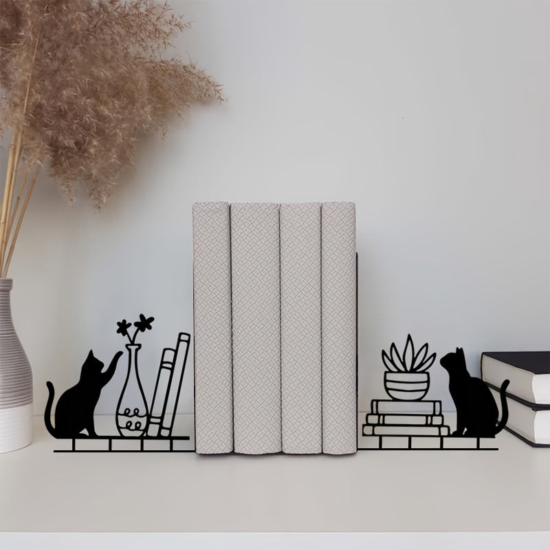 Dekorative katzenmotivierte Buchstützen