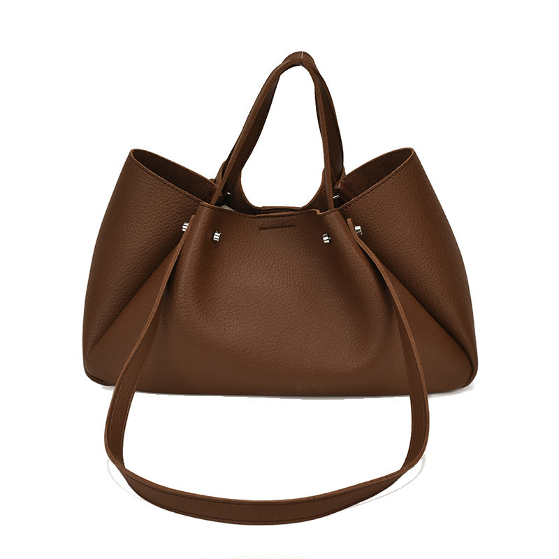 Vielseitige Leder Tote Bag