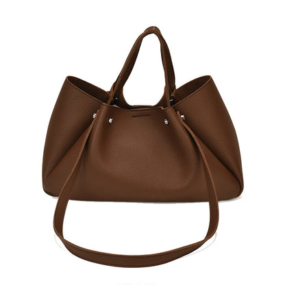 Vielseitige Leder Tote Bag