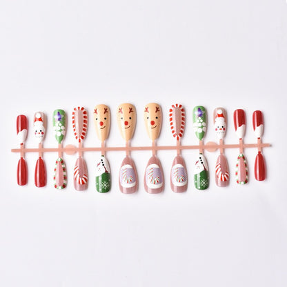 Kunstnagelset mit festlichen Weihnachtsmotiven Brehn 1787561505