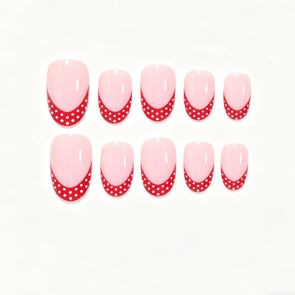 Dekoratives French Tip Nagelkunst Set Brehn
