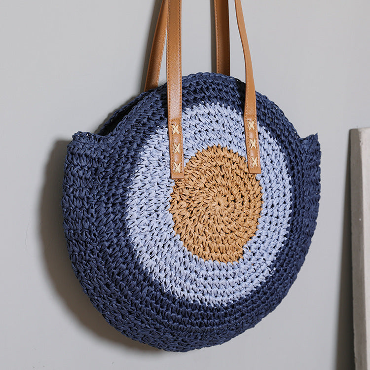 Runde Korbtasche mit Modernem Design Brehn