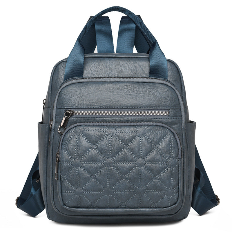 Gepolsterter Leder-Multi-Functional-Rucksack