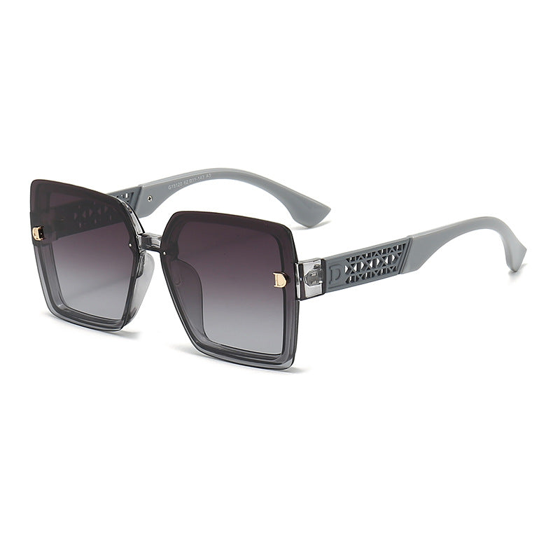 Damen modische quadratische Sonnenbrille mit robustem Rahmen und UV-Schutz Brehn