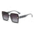 Damen modische quadratische Sonnenbrille mit robustem Rahmen und UV-Schutz Brehn