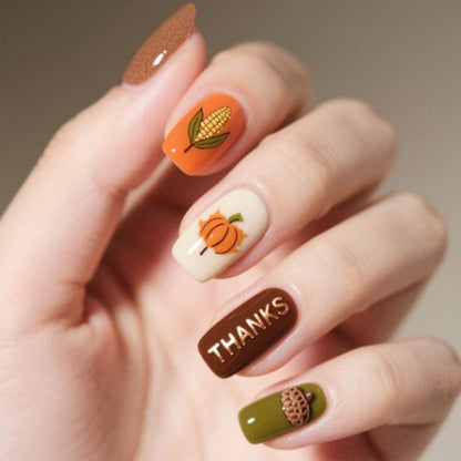 Saisonales Themen-Nagelkunst Brehn