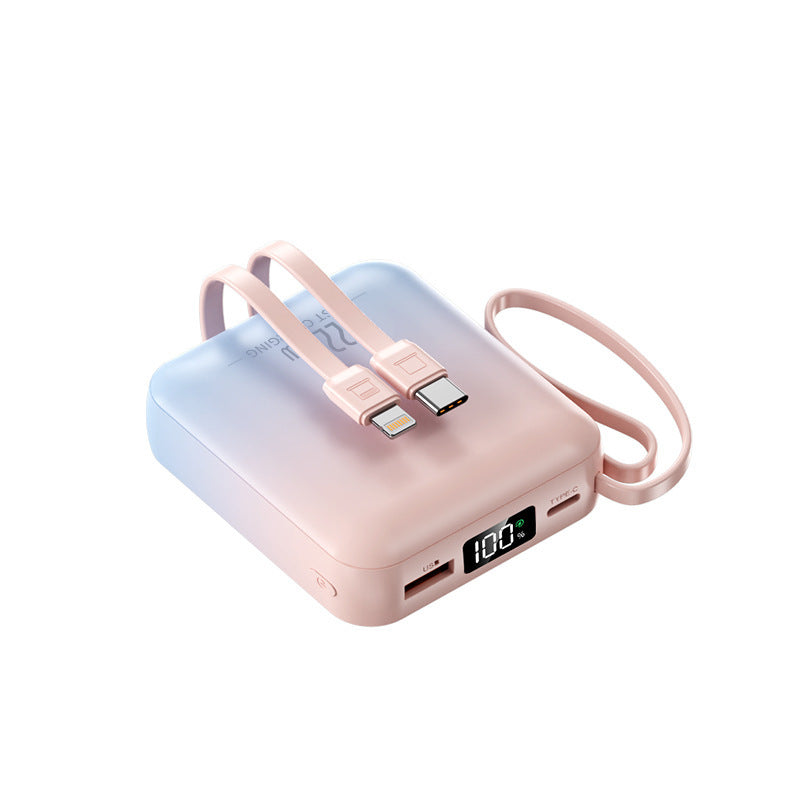 Tragbare Powerbank mit Dual-Usb-C Anschluss und Digitaler Ladestandsanzeige Brehn