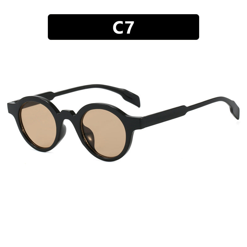Damen modische runde Sonnenbrille mit hochwertigem, flexiblem Rahmen Brehn