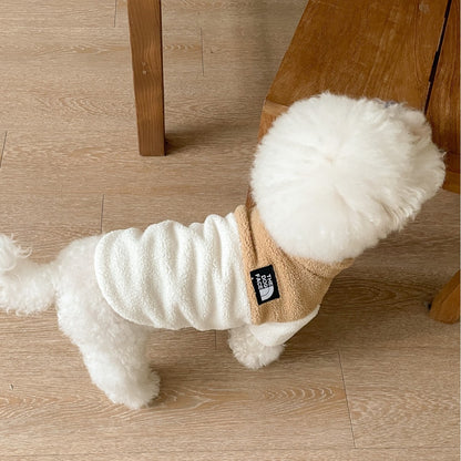 Plüsch Sherpa Fleece Wendbarer Hundepullover Geschirr