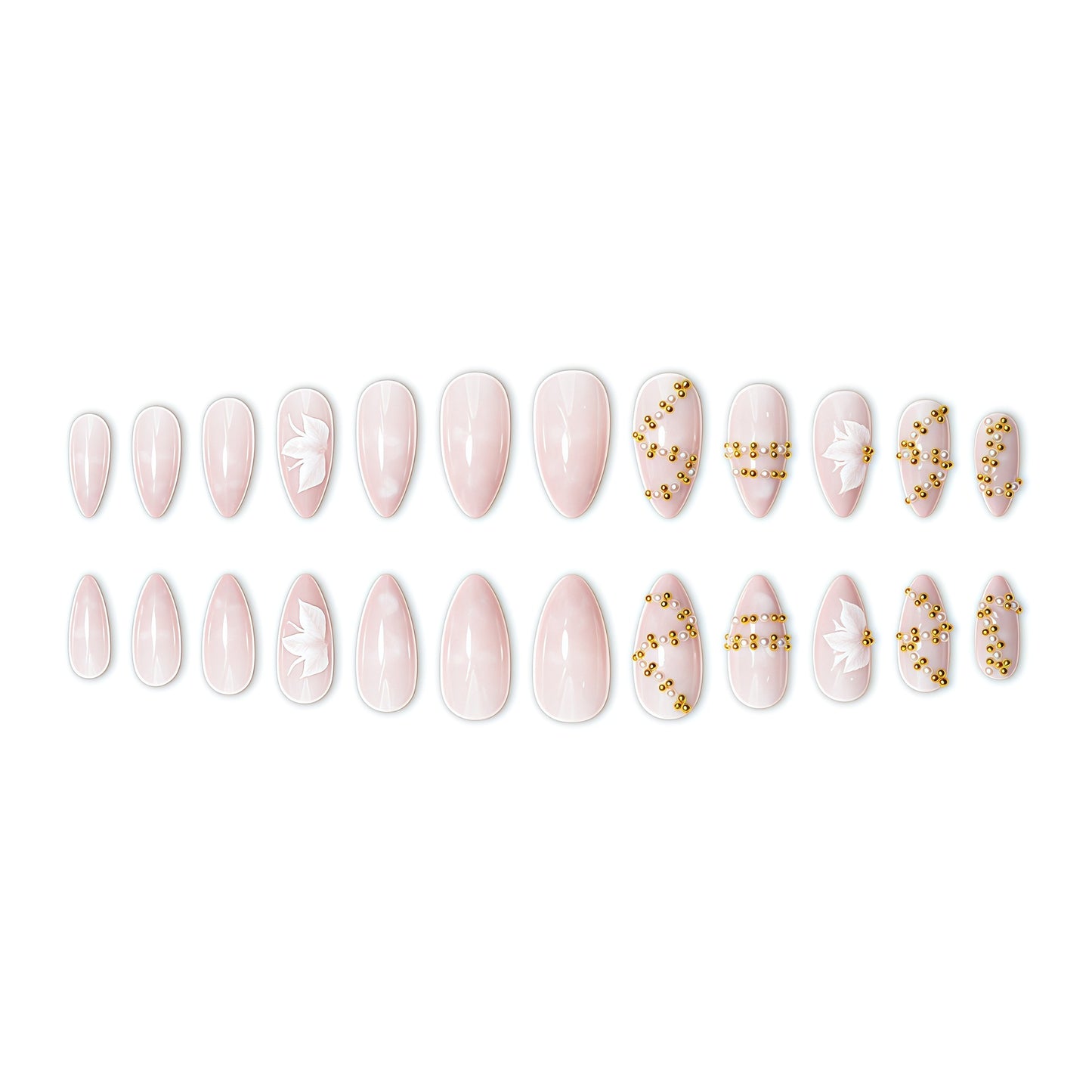 Elegante 3D Blumen Nagelkunst Design Brehn