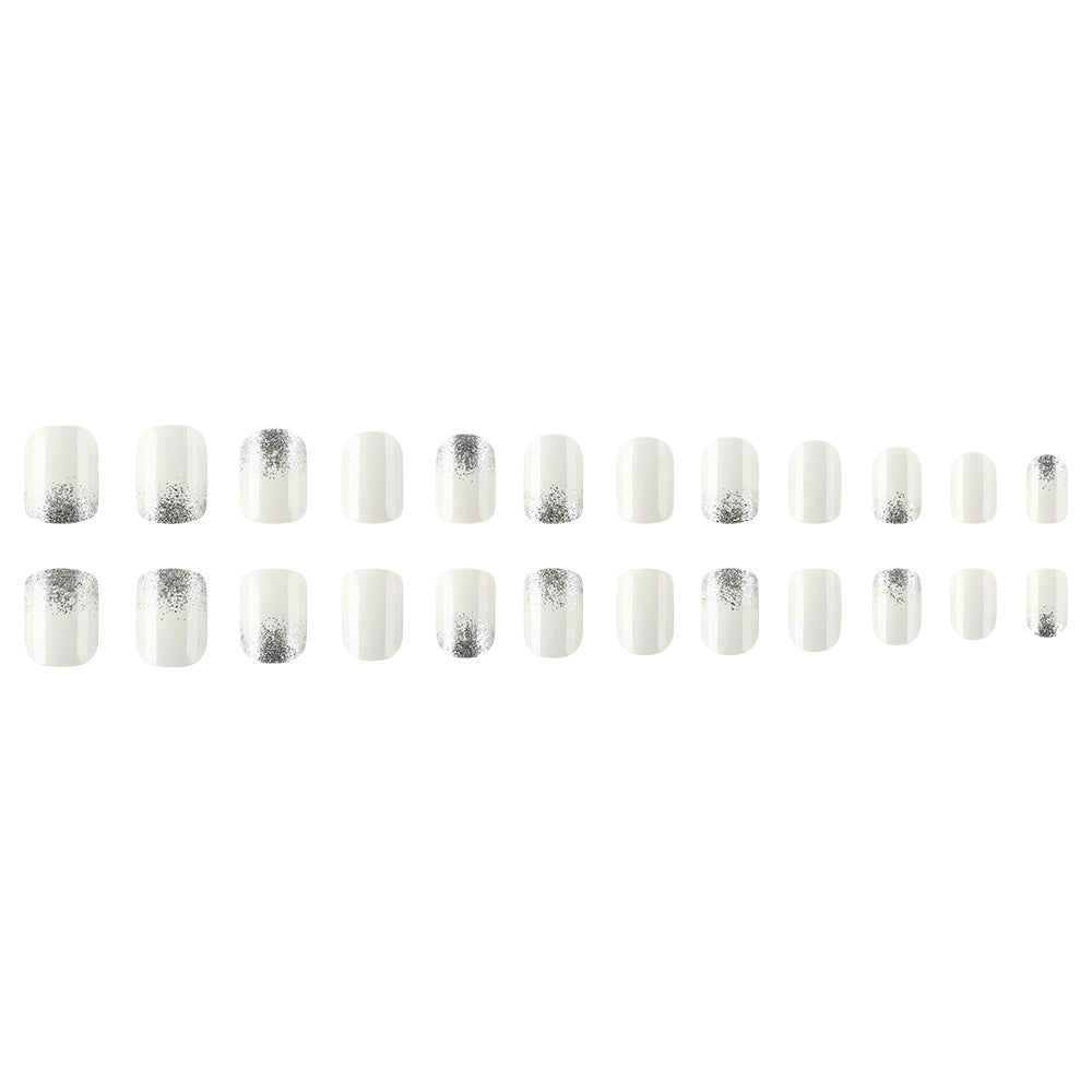 Elegantes Glitter-Spitze Nail Art Set Brehn