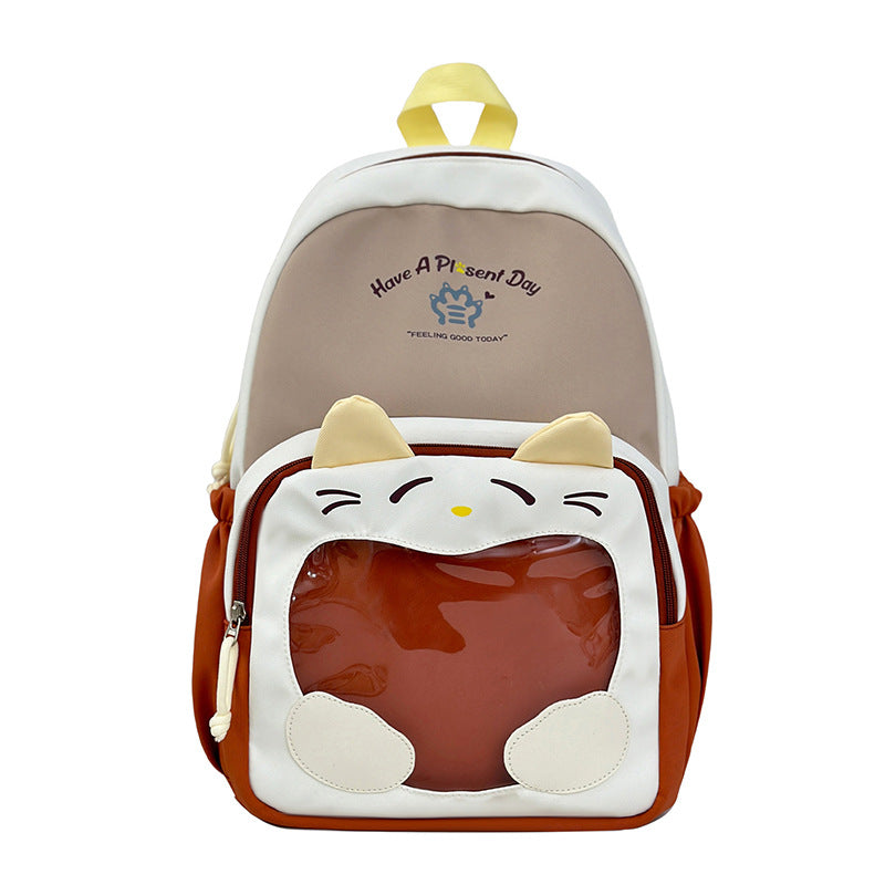 Verspielt katzenmotivierter Rucksack