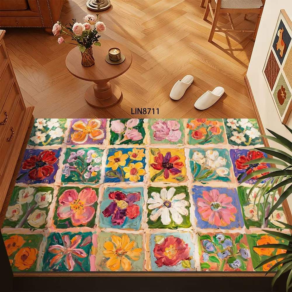 Blumenmuster Dekorative Fußmatte Brehn