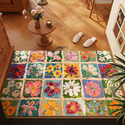 Blumenmuster Dekorative Fußmatte Brehn